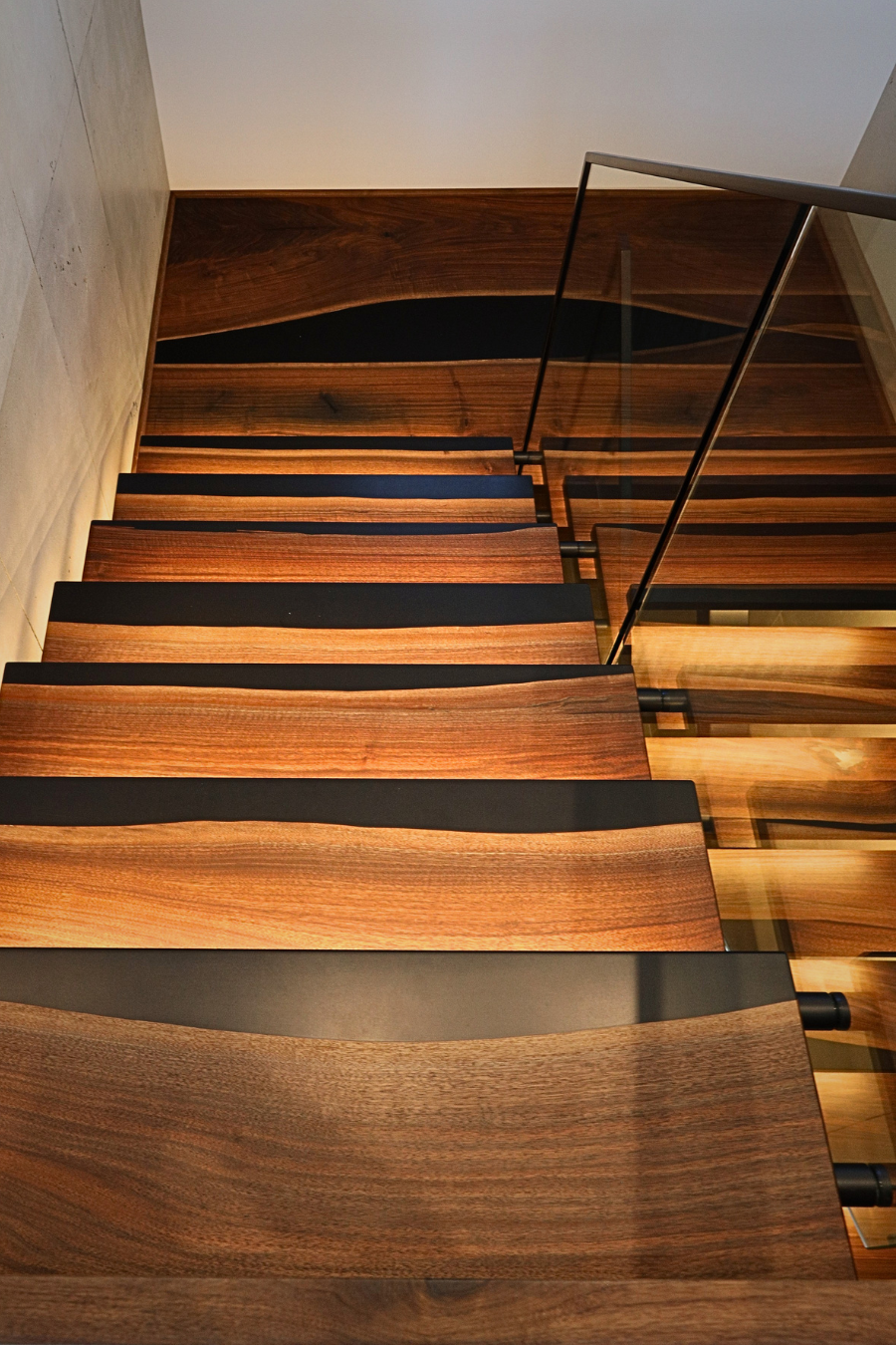 Custom Wood & Epoxy Staircases